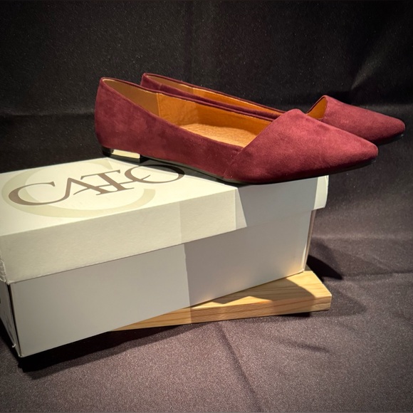 NWT-Cato Merlot/Burgundy Color Women’s Flats. Size 10. - Picture 16 of 16